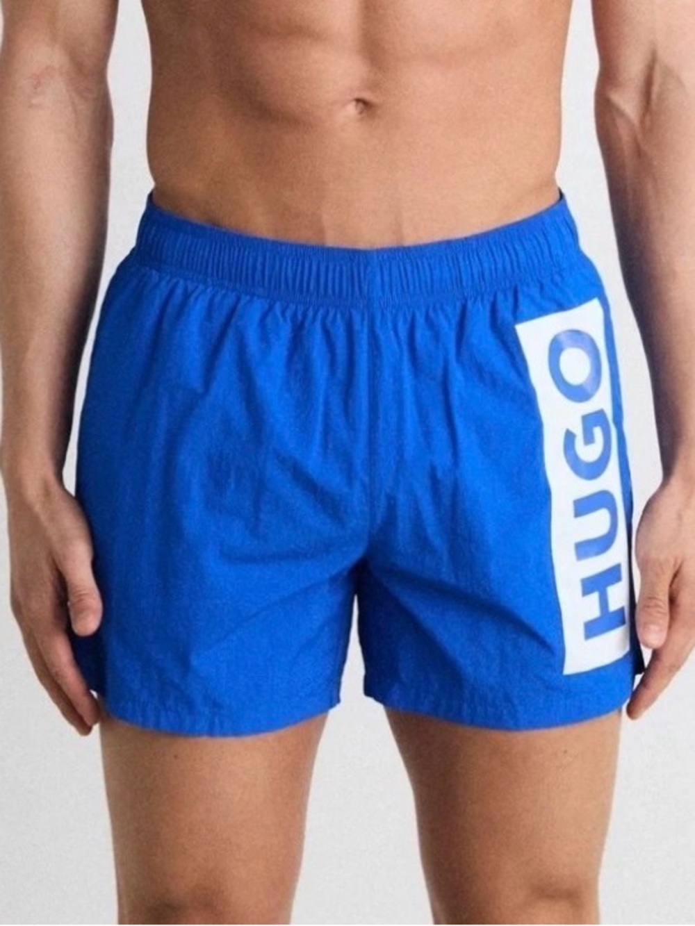 HUGO Bright Blue Logo Swim Shorts
